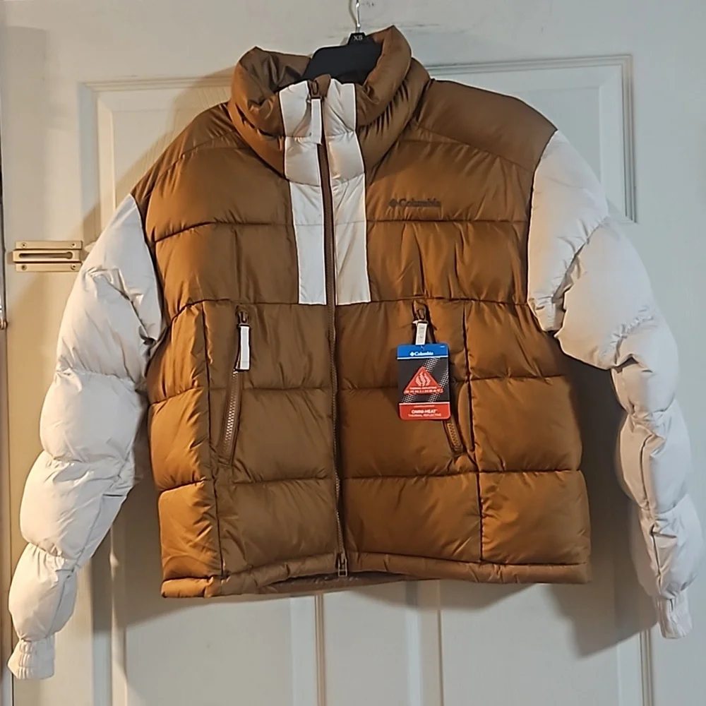 Columbia Women’s Pike Lake II Jacket: CREAM/BROWN: NEW WITH TAGS: SIZE M